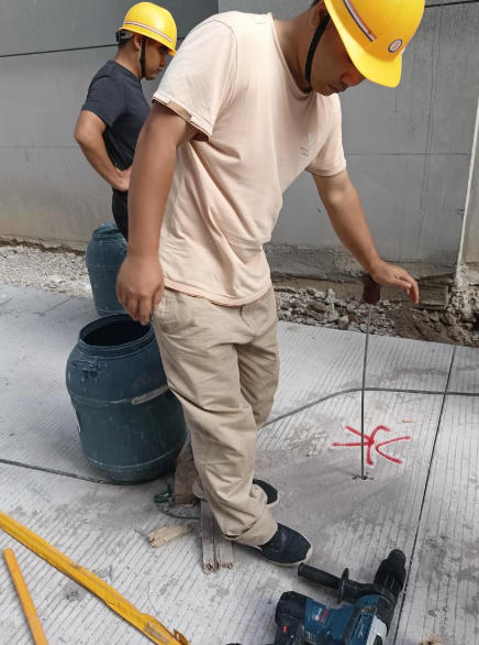 消防水管漏水探漏现场